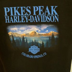Harley-Davidson T Shirt Biker To The Bone Pike’s Peak Colorado Size Medium